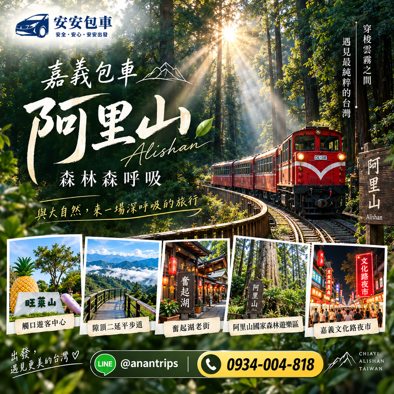 安安包車 阿里山一日遊